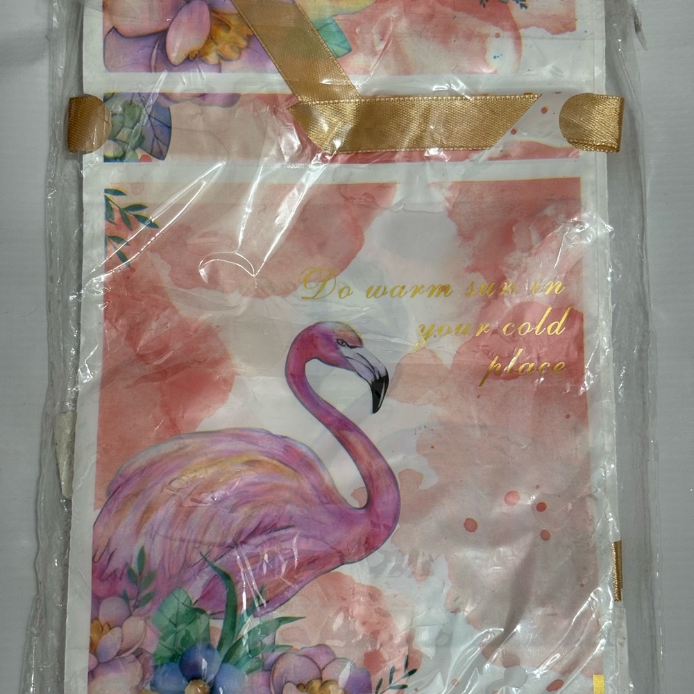 New Flamingo and Floral Print gift Bag